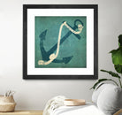 Nautical Anchor Blue by Ryan Fowler on GIANT ART - white nautical