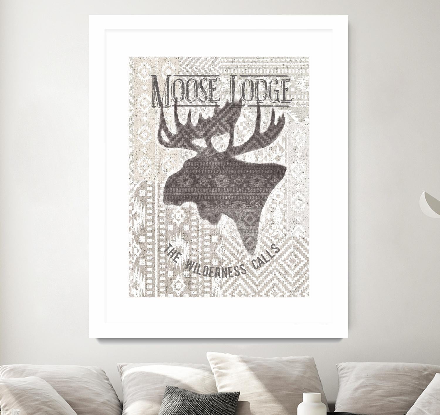 Soft Lodge V by Janelle Penner on GIANT ART - beige country look