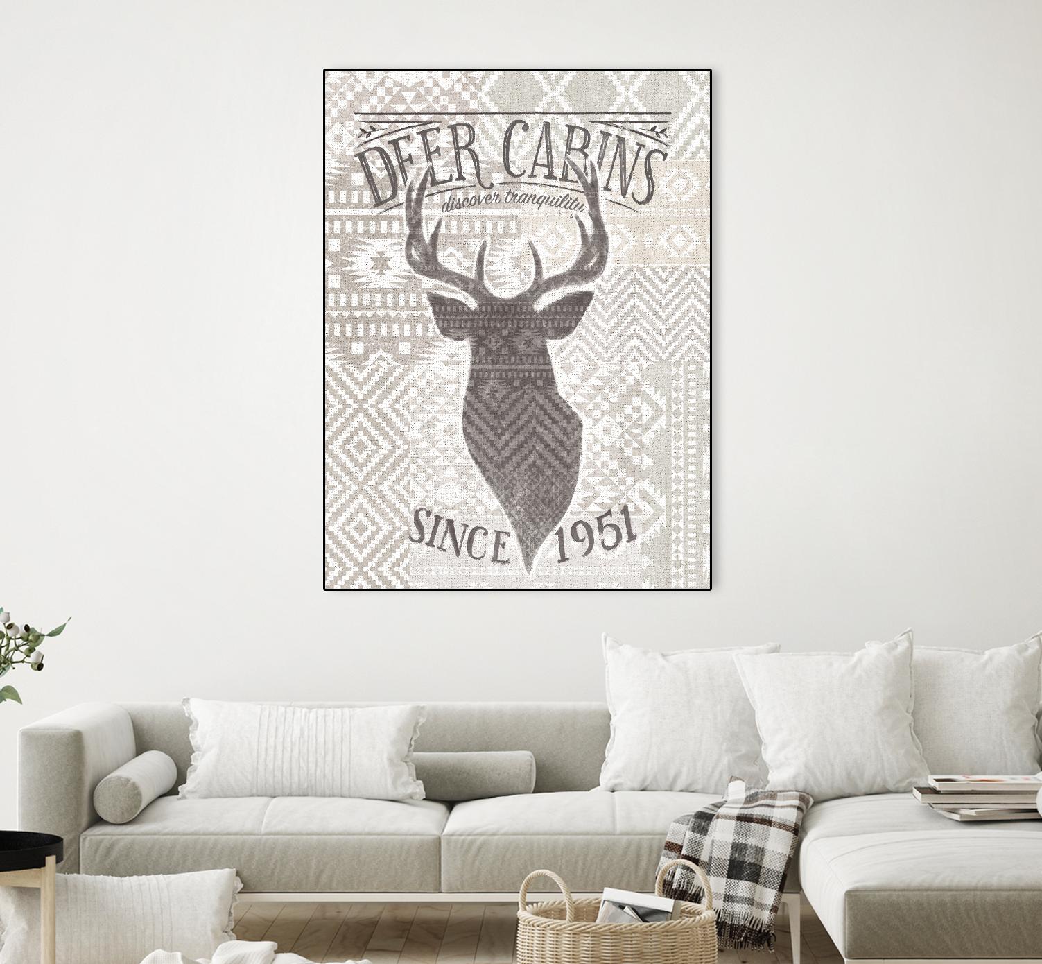 Soft Lodge VI by Janelle Penner on GIANT ART - beige country look