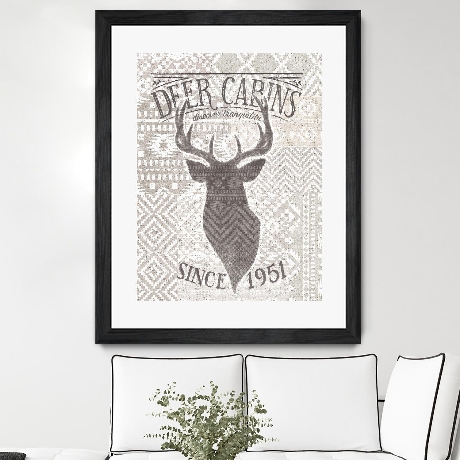 Soft Lodge VI by Janelle Penner on GIANT ART - beige country look
