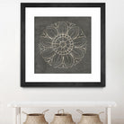 Rosette VII Gray by Portfolio on GIANT ART - grey contemporary