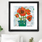 POP Original by Kellie Day on GIANT ART - turquoise floral