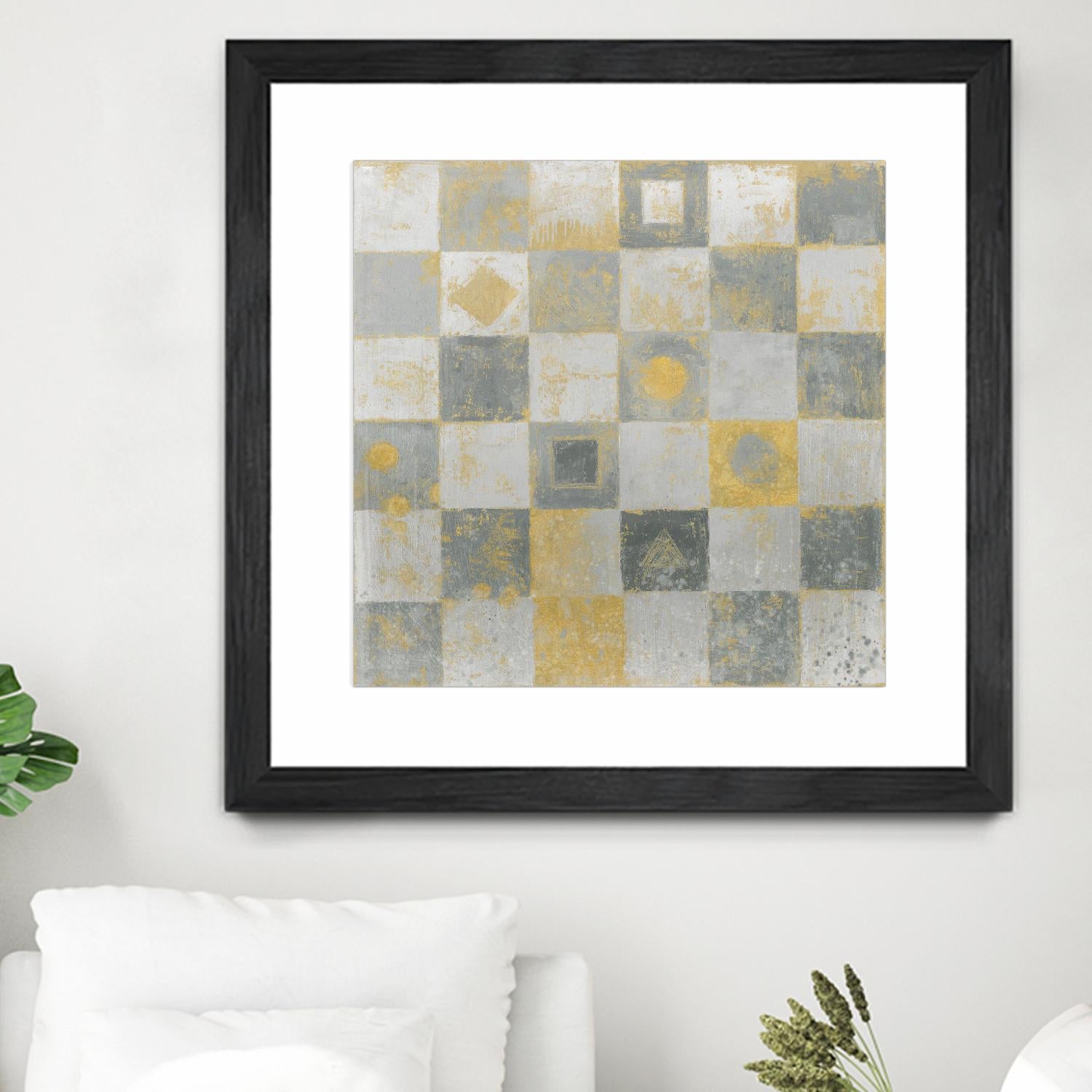 Neutrality Abstract Gold by James Wiens on GIANT ART - grey abstract