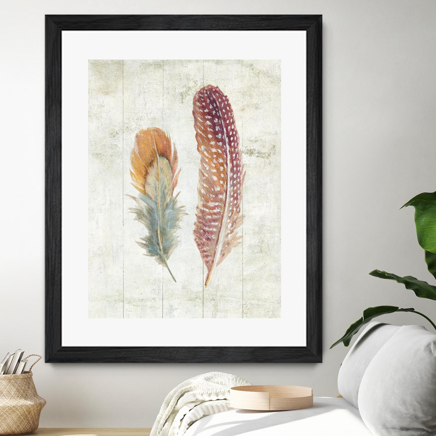 Natural Flora XI Bold Feathers by Danhui Nai on GIANT ART - beige contemporary
