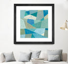 Teal Geo Metric by Silvia Vassileva on GIANT ART - green abstract