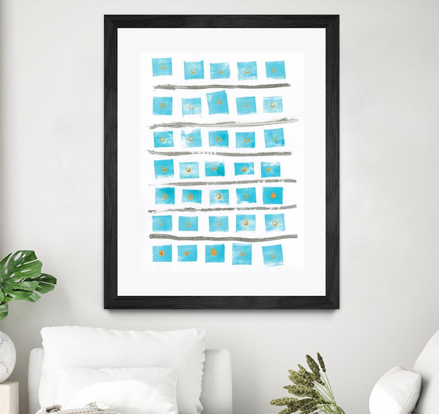 Ocean Blue II by Portfolio on GIANT ART - blue abstract
