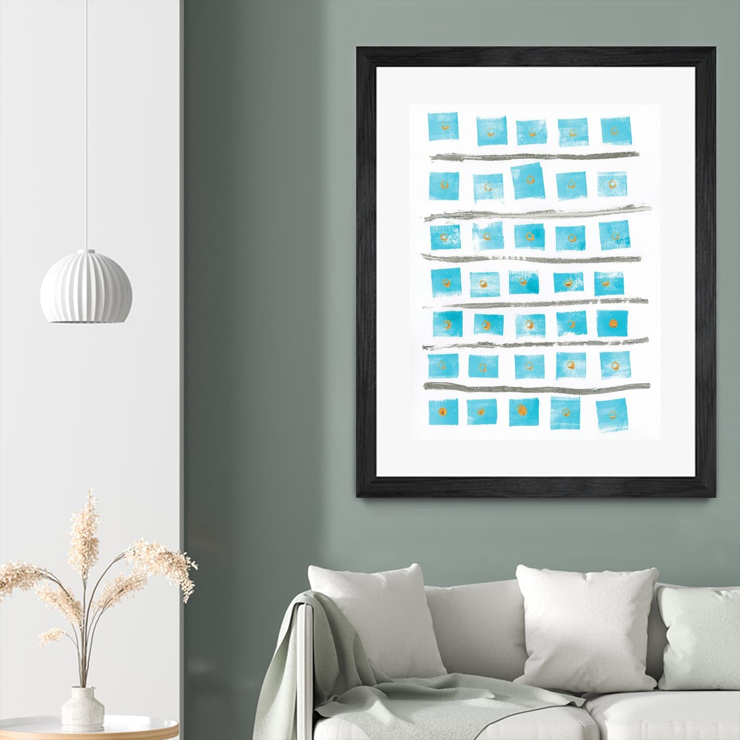Ocean Blue II by Portfolio on GIANT ART - blue abstract
