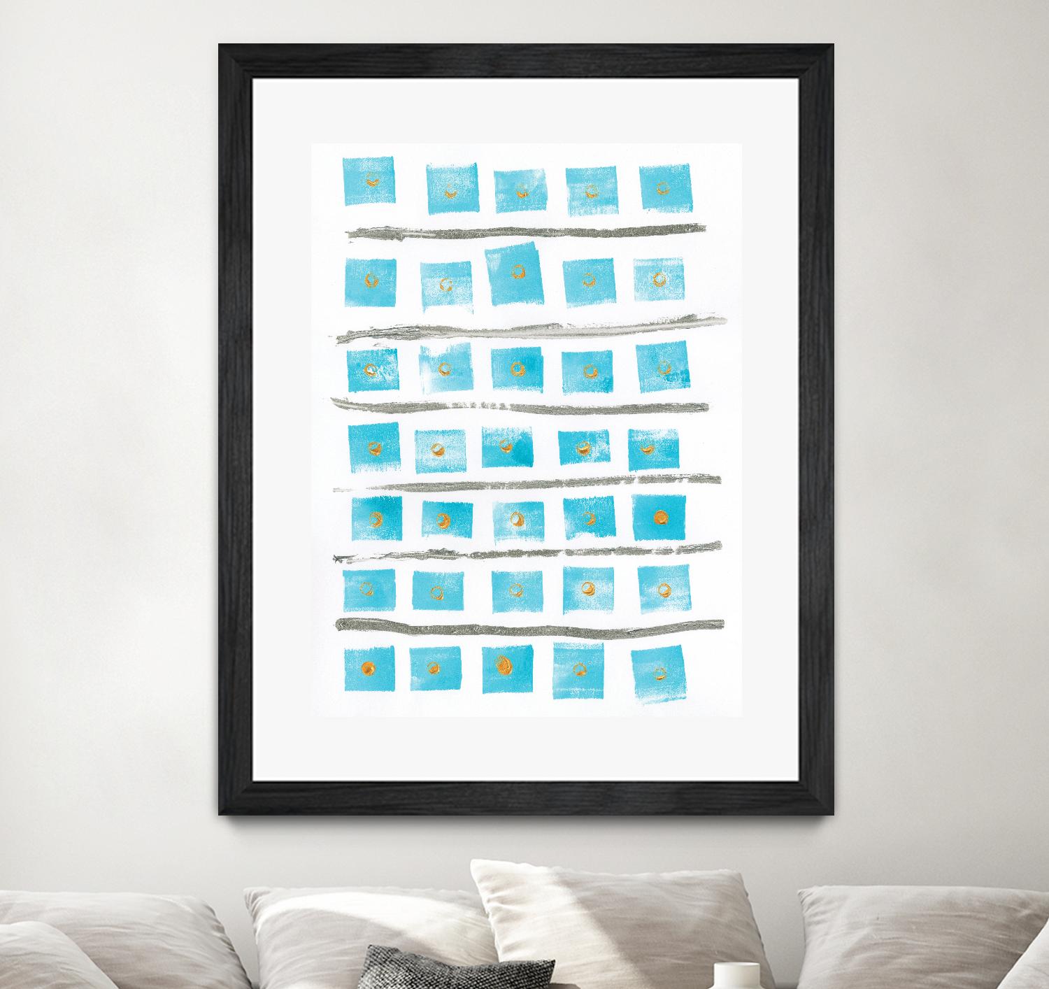 Ocean Blue II by Portfolio on GIANT ART - blue abstract