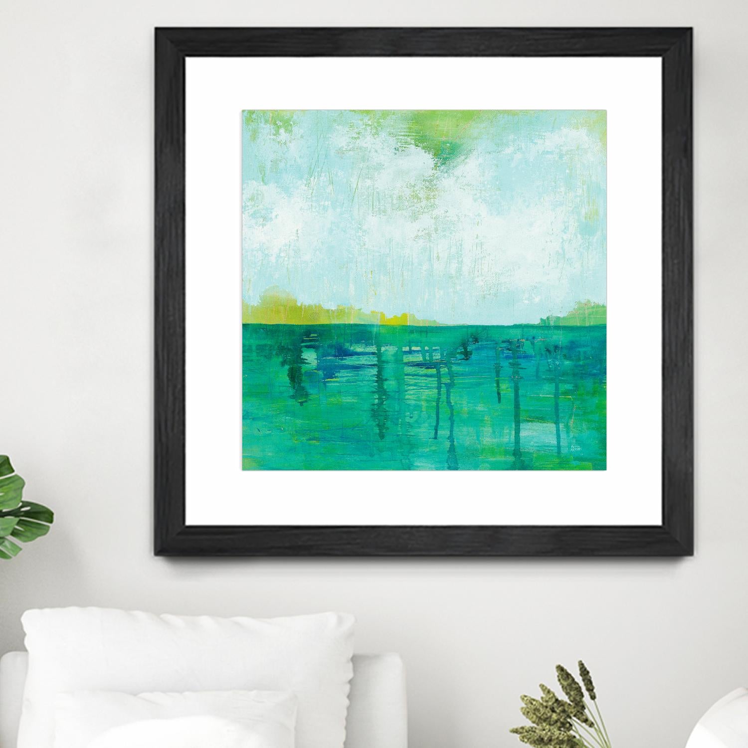 To the Shore by Melissa Averinos on GIANT ART - blue abstract