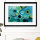 Pebbles on the Beach by Silvia Vassileva on GIANT ART - green abstract