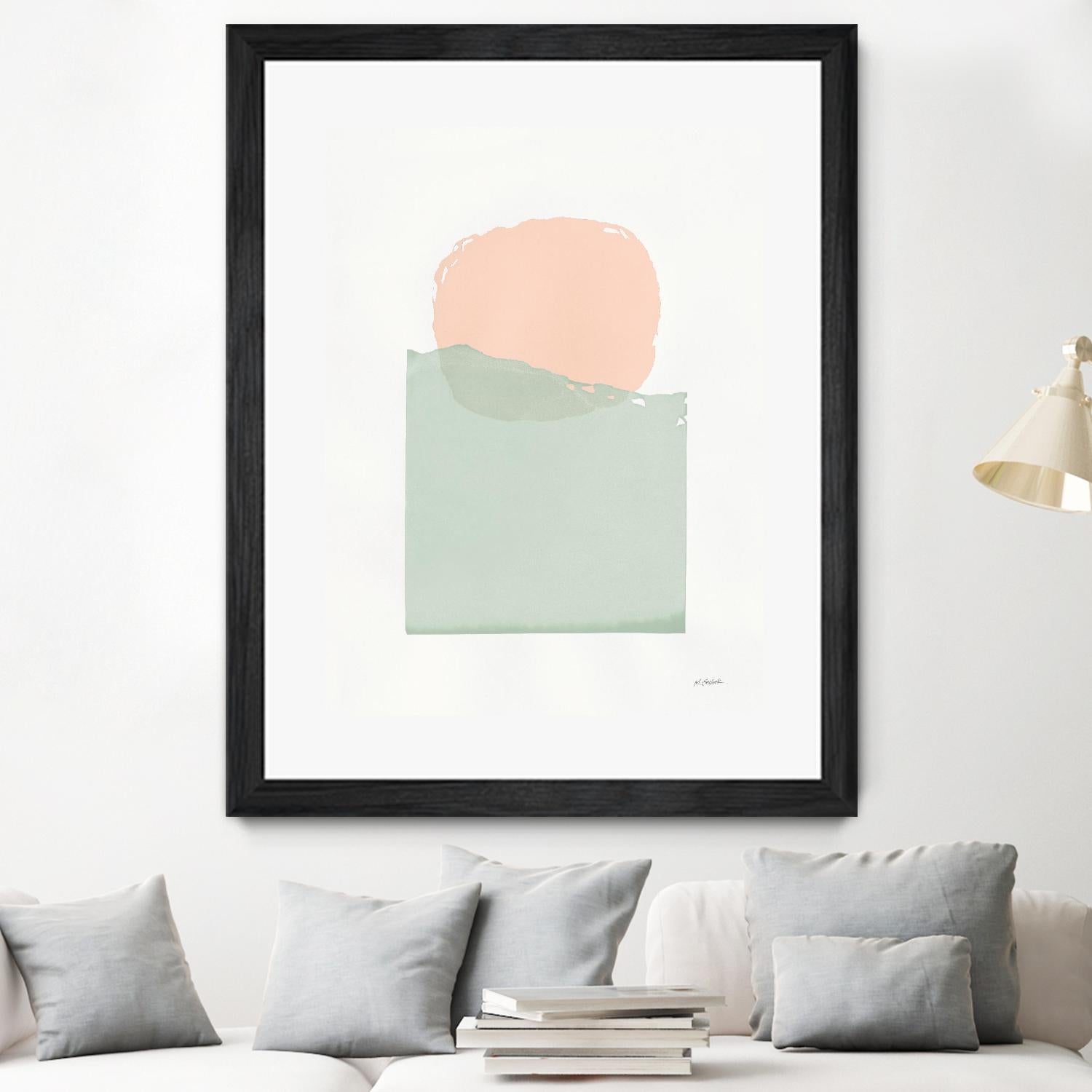 Buoyant Pink and Green by Mike Schick on GIANT ART - multi abstract abstract