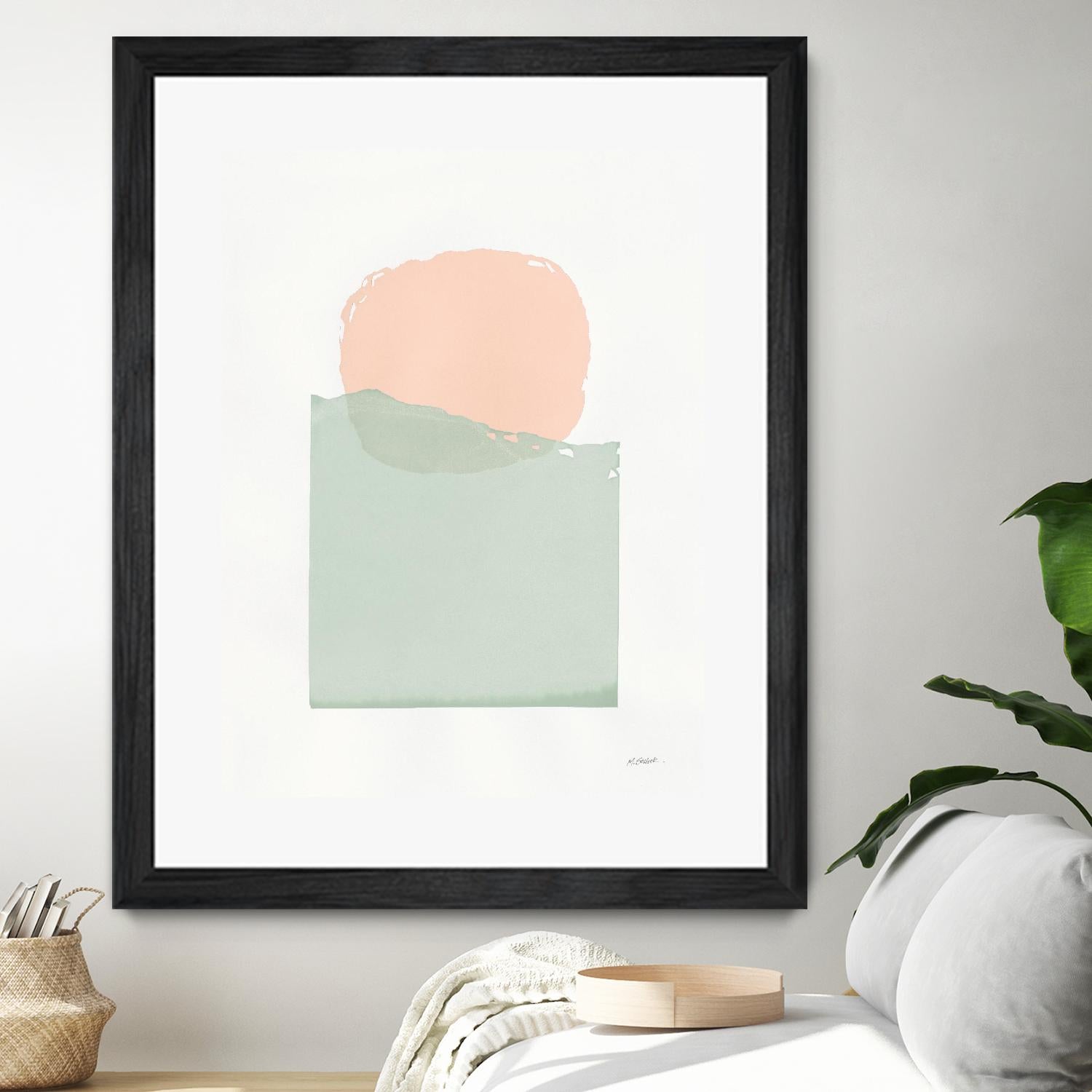 Buoyant Pink and Green by Mike Schick on GIANT ART - multi abstract abstract