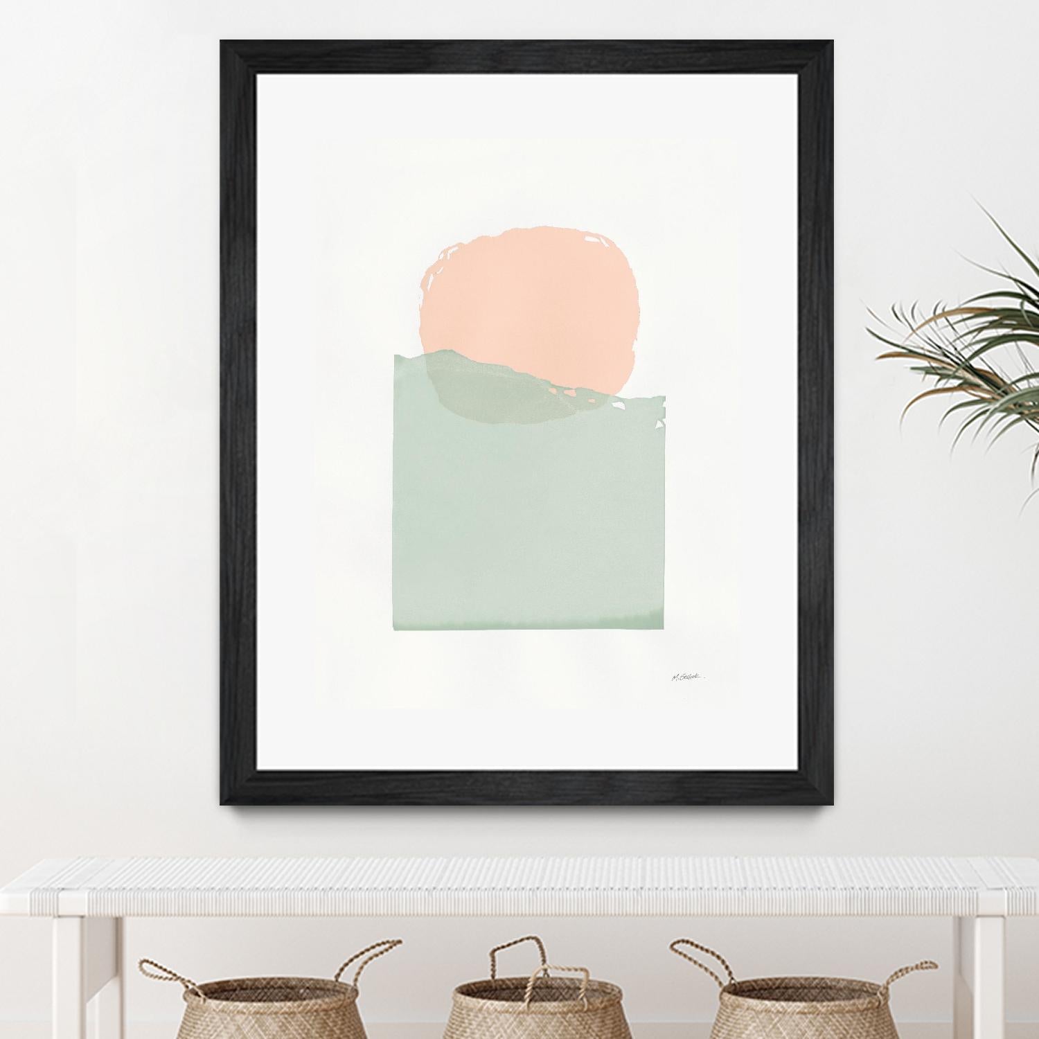 Buoyant Pink and Green by Mike Schick on GIANT ART - multi abstract abstract