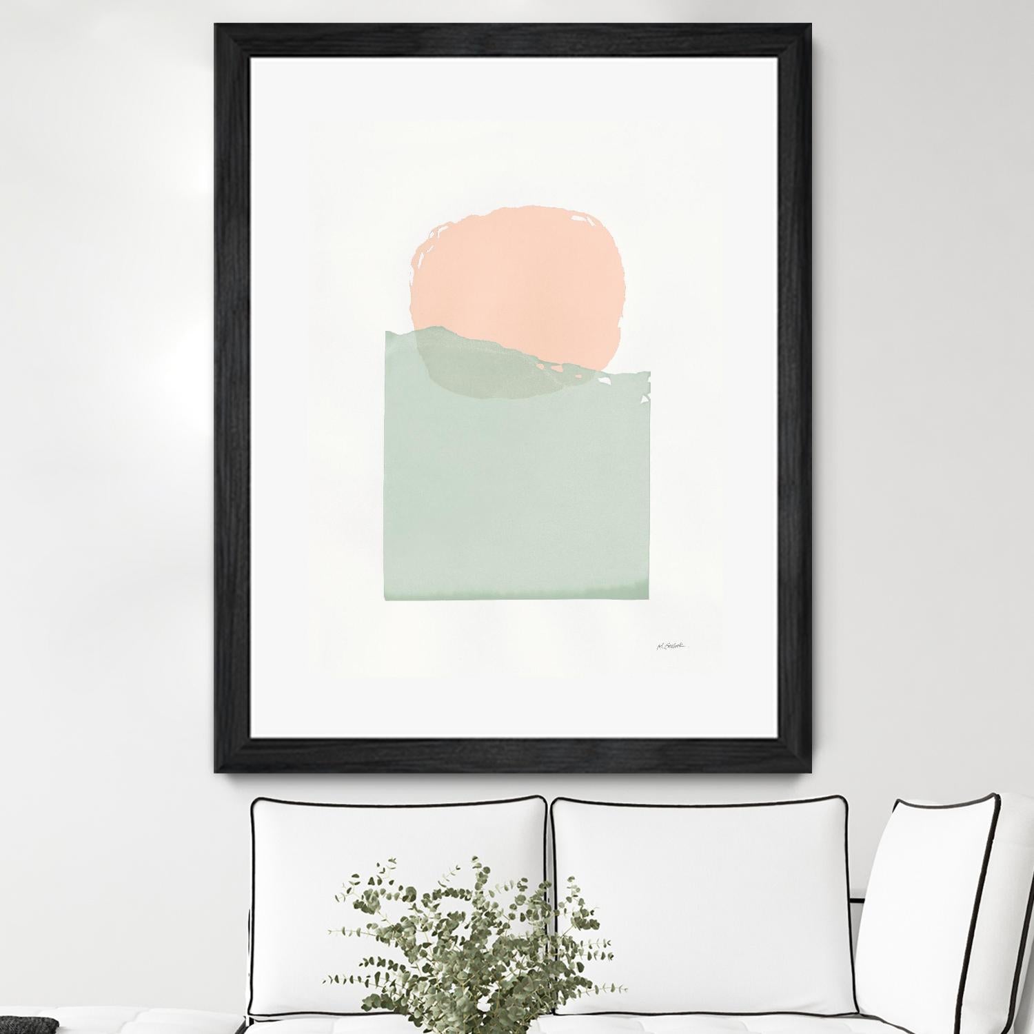 Buoyant Pink and Green by Mike Schick on GIANT ART - multi abstract abstract