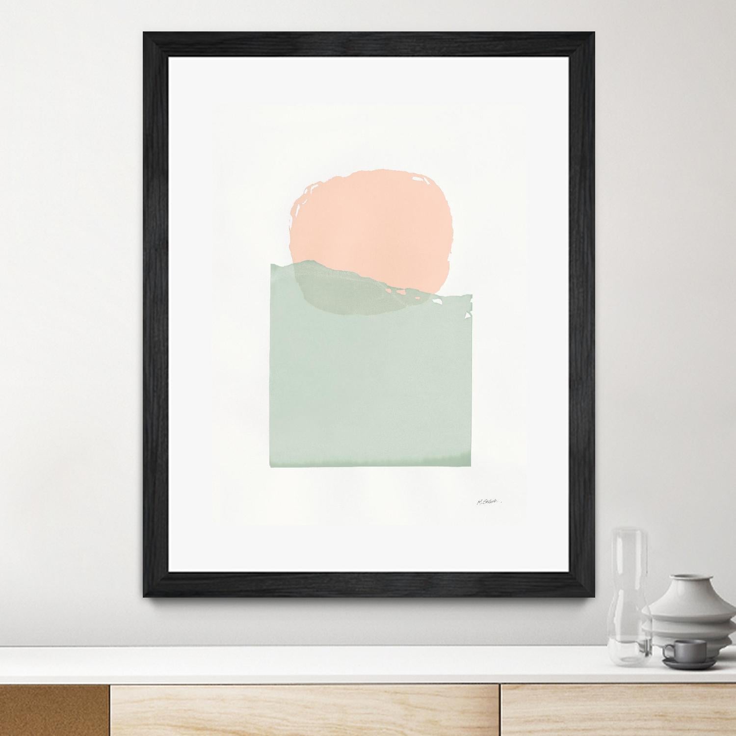 Buoyant Pink and Green by Mike Schick on GIANT ART - multi abstract abstract