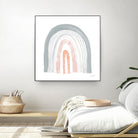 Boho Rainbow I by Courtney Prahl on GIANT ART - multi abstract blue