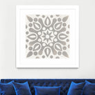 Winter Caravan Tile IV by Kathrine Lovell on GIANT ART - multi abstract cream