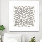 Winter Caravan Tile IV by Kathrine Lovell on GIANT ART - multi abstract cream