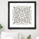 Winter Caravan Tile IV by Kathrine Lovell on GIANT ART - multi abstract cream