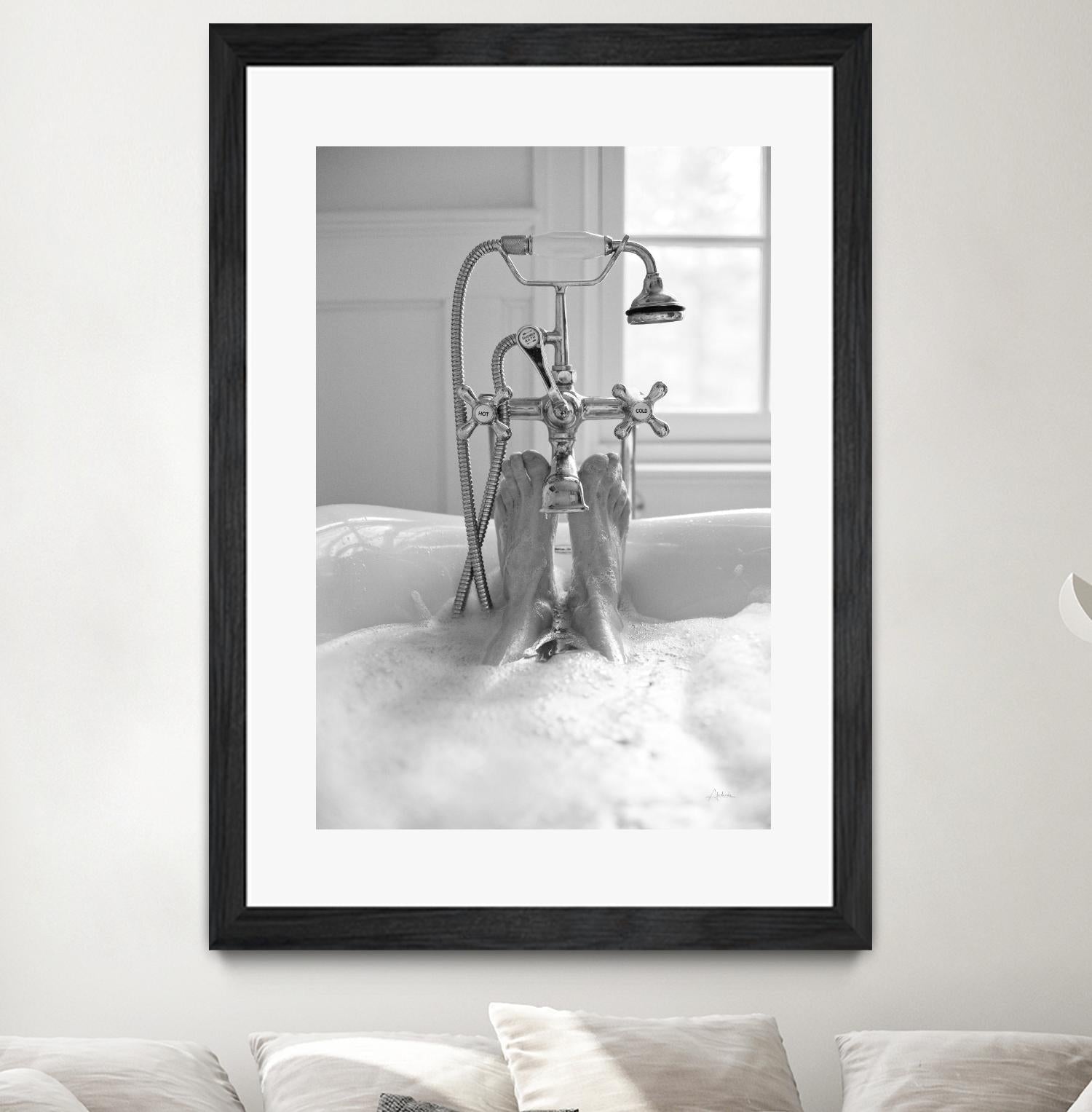 Bubble Bath I by Aledanda on GIANT ART - multi bath & laundry bath
