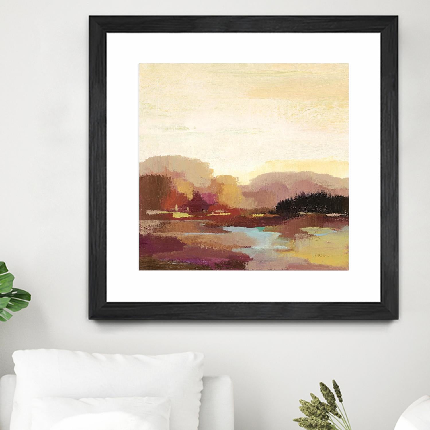 Maroon Landscape by Silvia Vassileva on GIANT ART - abstract abstract