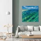 Sunny Sea Reflections by Silvia Vassileva on GIANT ART - green costal tan