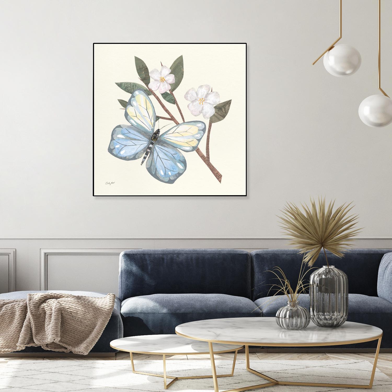 In the Garden Butterfly by Courtney Prahl on GIANT ART - animals black