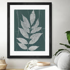 Enchanted Fall Cyanotype IX by Nancy Green on GIANT ART - green botanical photograph