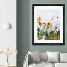 Spontaneous Summer I by Pamela Munger on GIANT ART - orange flowers floral