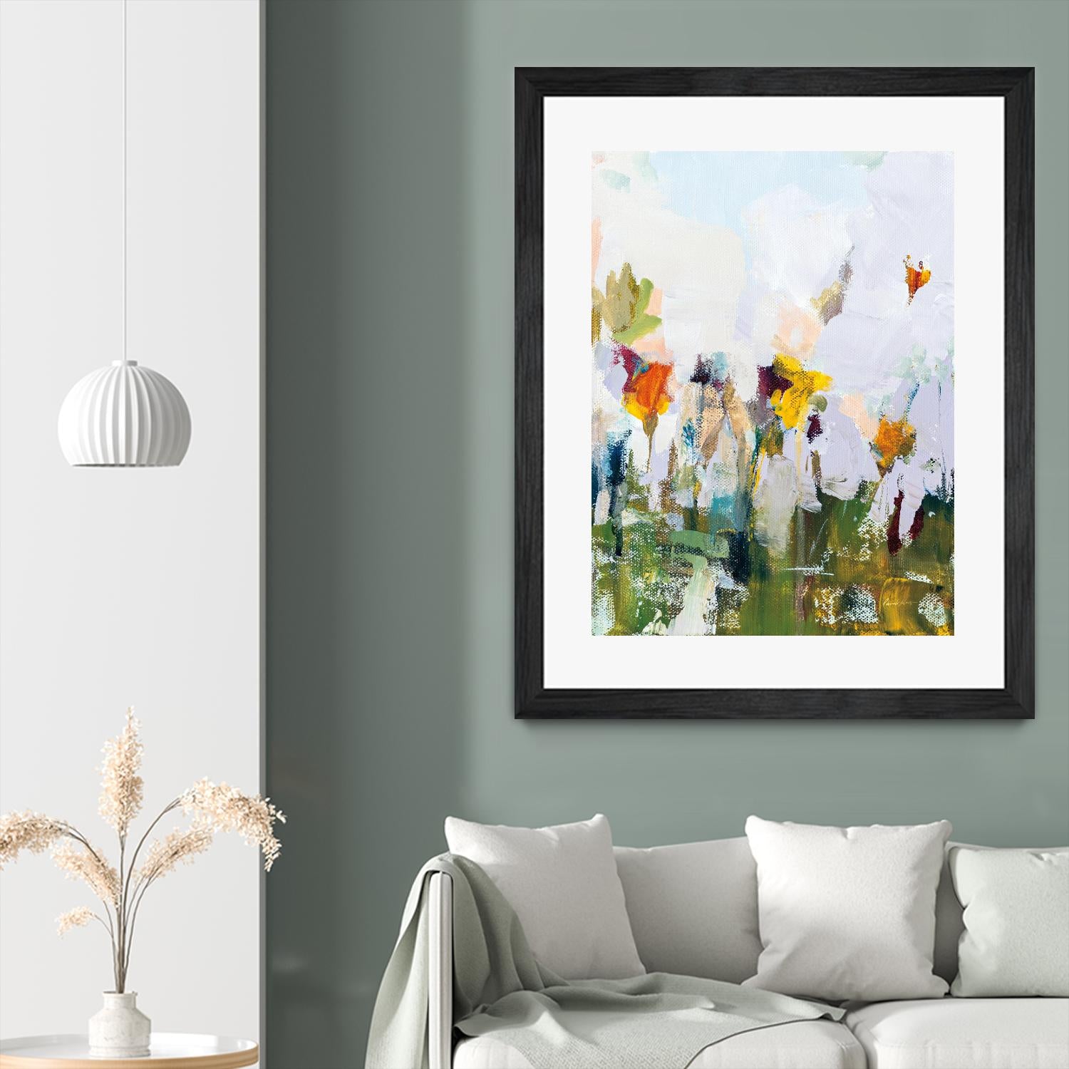 Spontaneous Summer I by Pamela Munger on GIANT ART - orange flowers floral