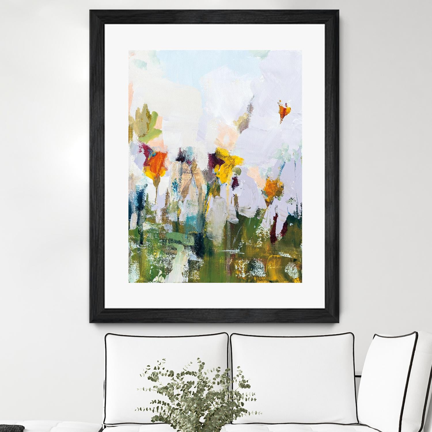 Spontaneous Summer I by Pamela Munger on GIANT ART - orange flowers floral