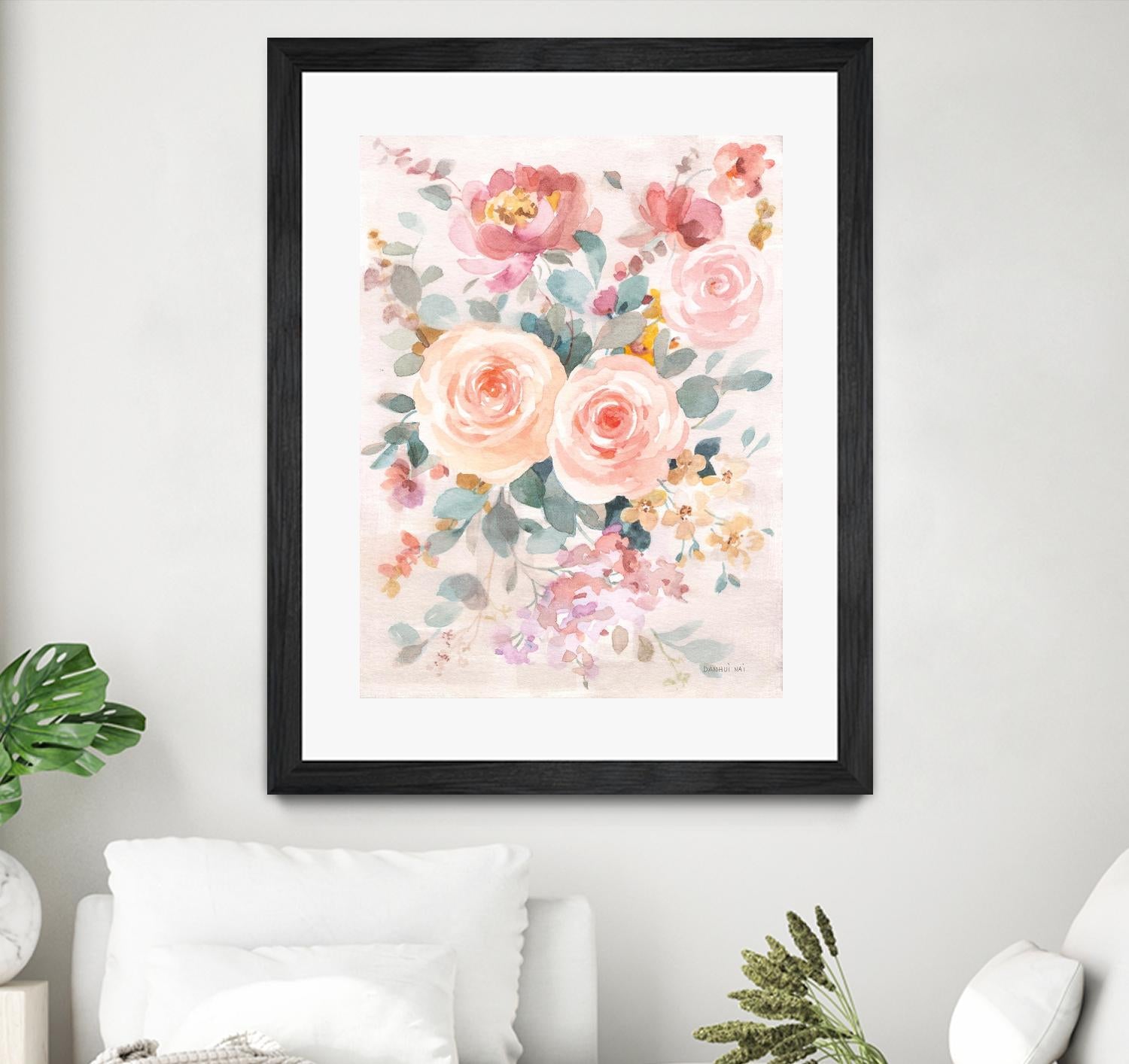 September Blooming II by Danhui Nai on GIANT ART - orange flowers peonies