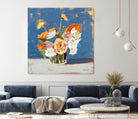 Peach and White Bouquet by Pamela Munger on GIANT ART - abstract abstract