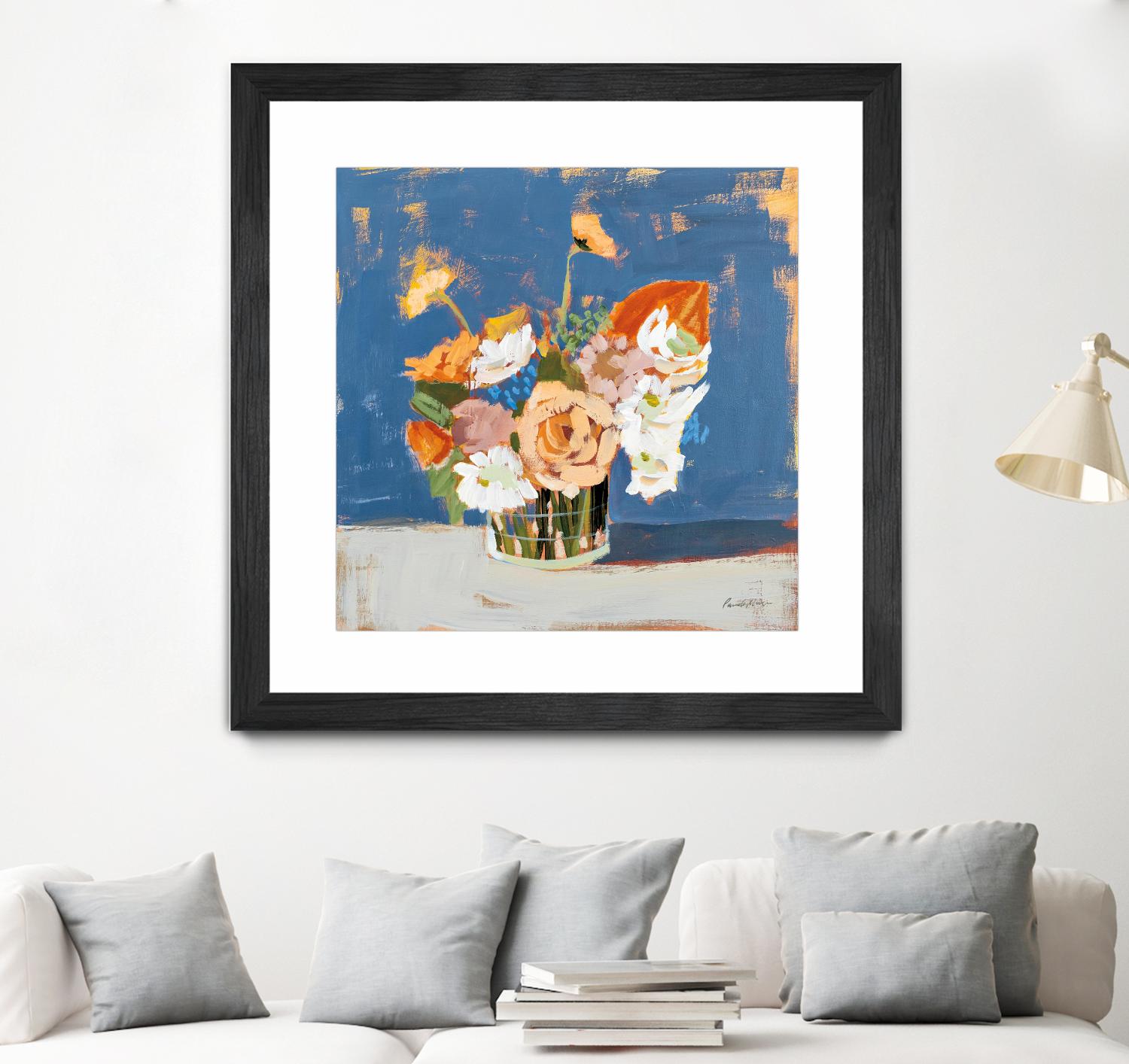 Peach and White Bouquet by Pamela Munger on GIANT ART - abstract abstract
