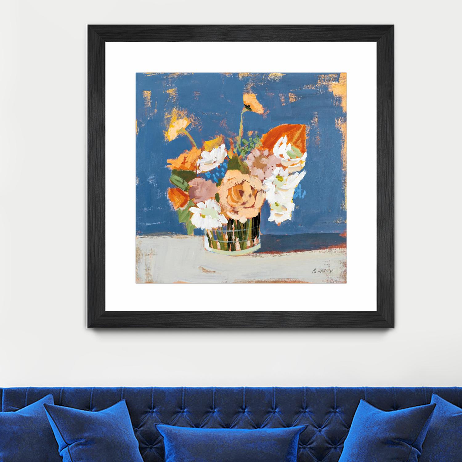 Peach and White Bouquet by Pamela Munger on GIANT ART - abstract abstract