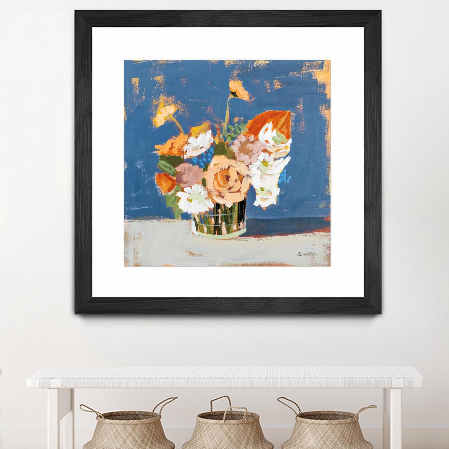 Peach and White Bouquet by Pamela Munger on GIANT ART - abstract abstract
