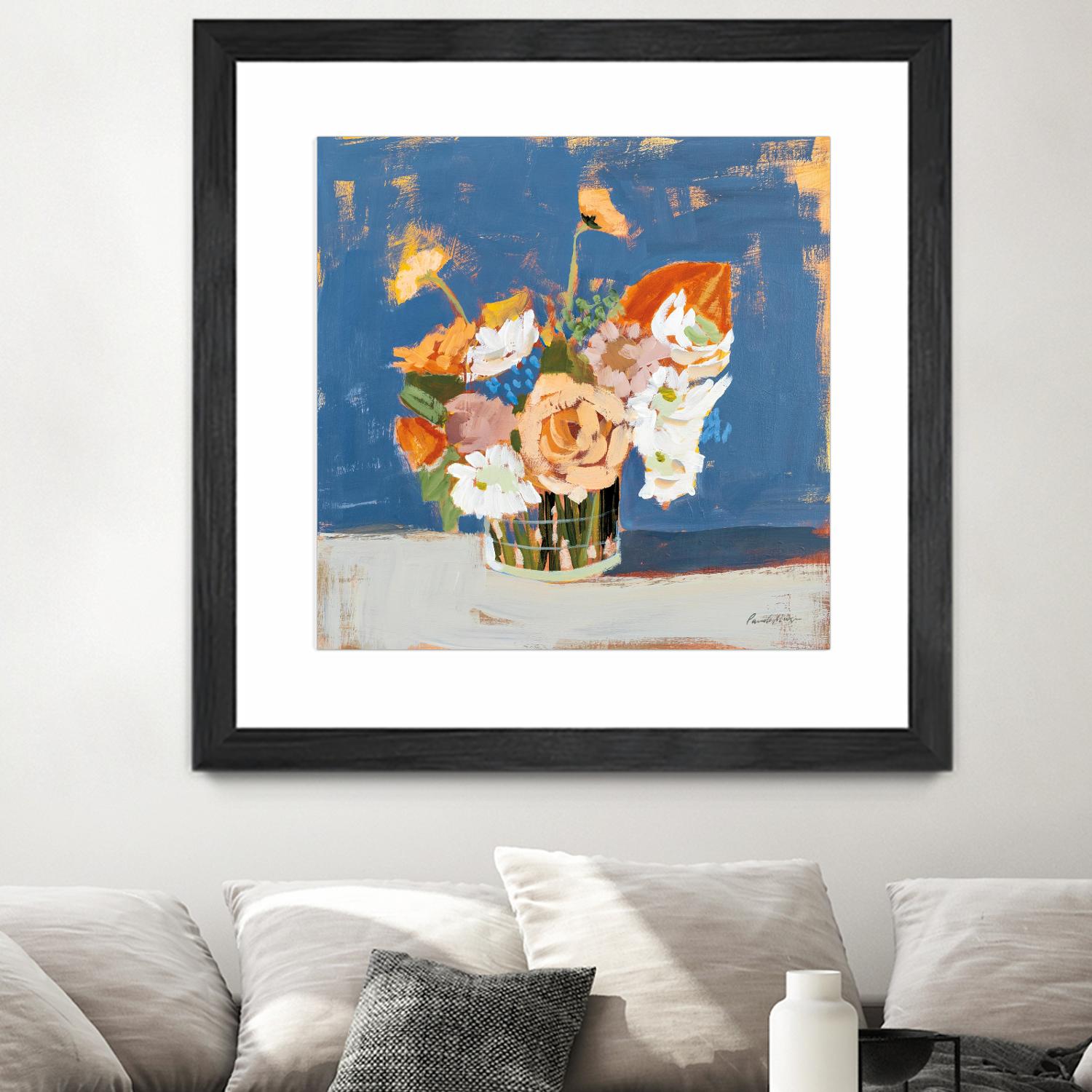 Peach and White Bouquet by Pamela Munger on GIANT ART - abstract abstract