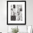 Lined Up II by Courtney Prahl on GIANT ART - white linear dots