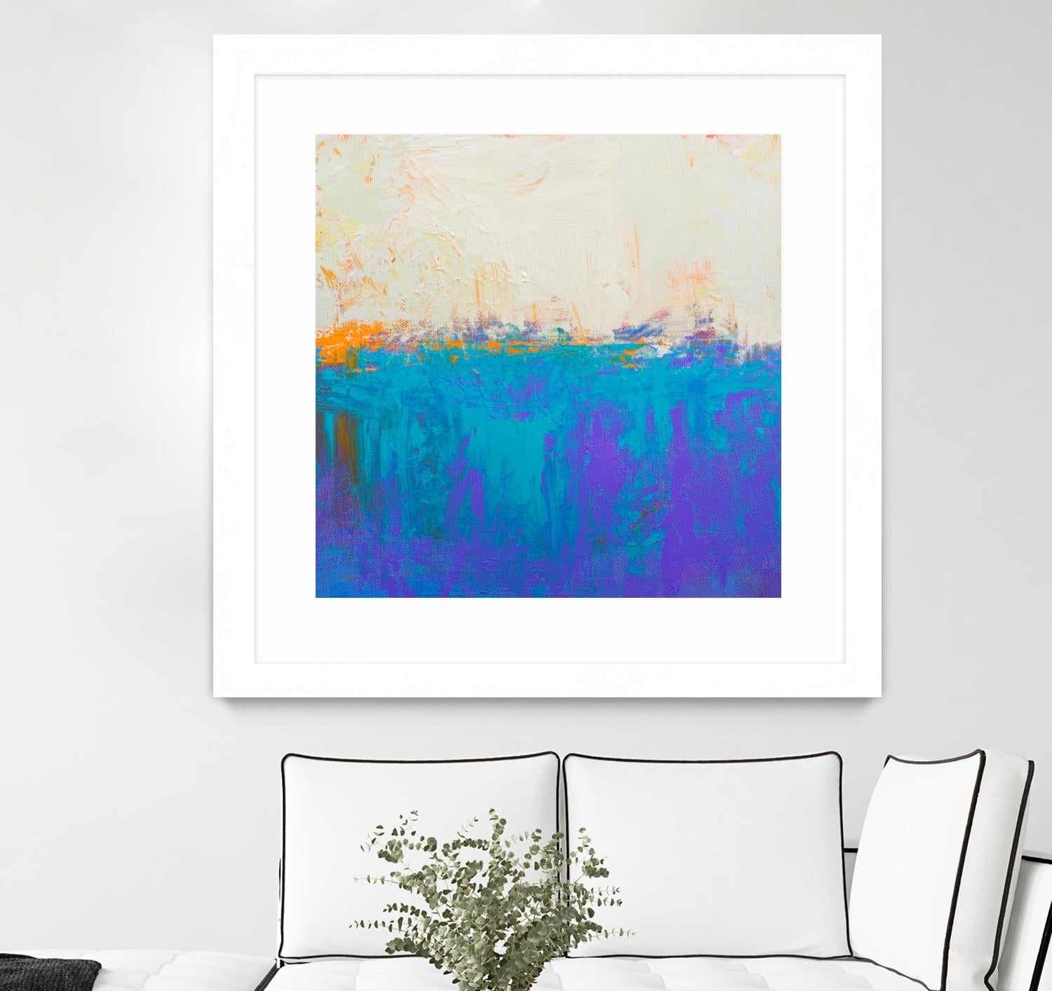 Orange Spark by Don Bishop on GIANT ART - beige abstract