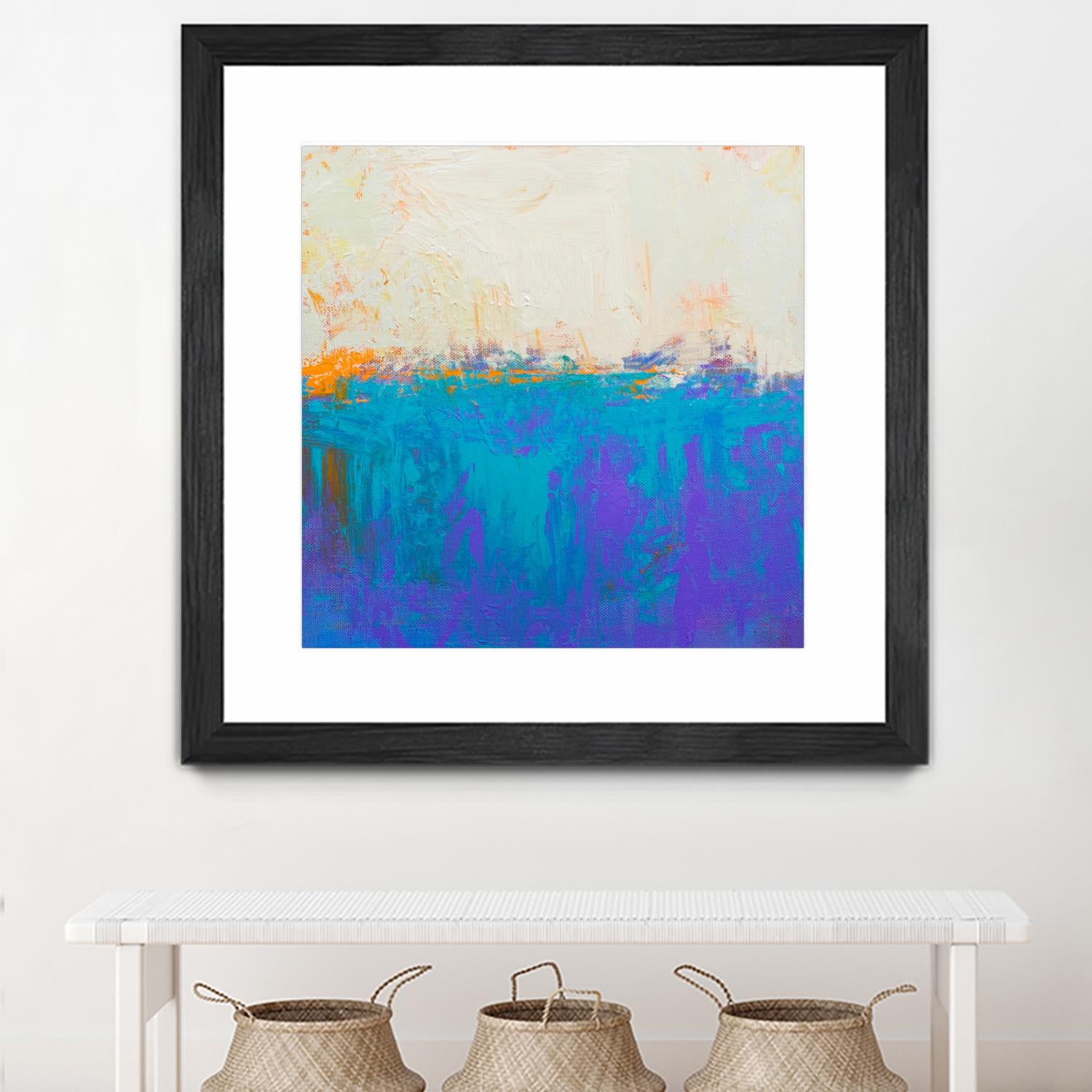 Orange Spark by Don Bishop on GIANT ART - beige abstract