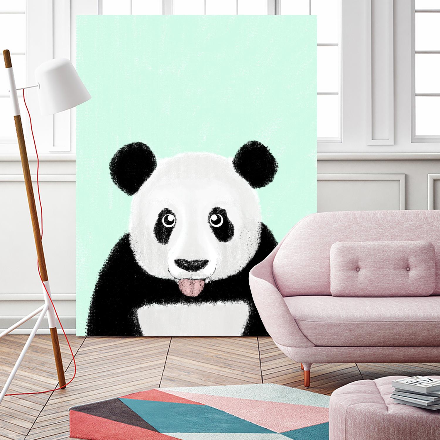 Cute Panda by Barruf on GIANT ART - multicolor urban/pop surrealism; animals