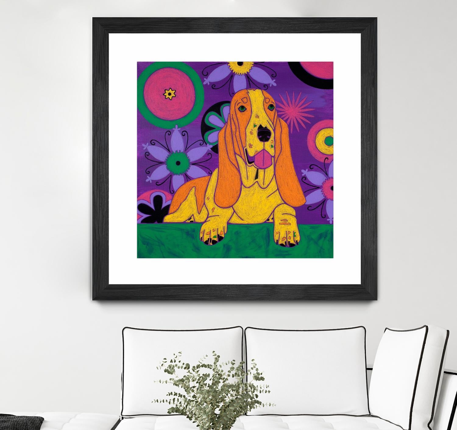 Hush Puppeh by Angela Bond on GIANT ART - multicolor animals; contemporary