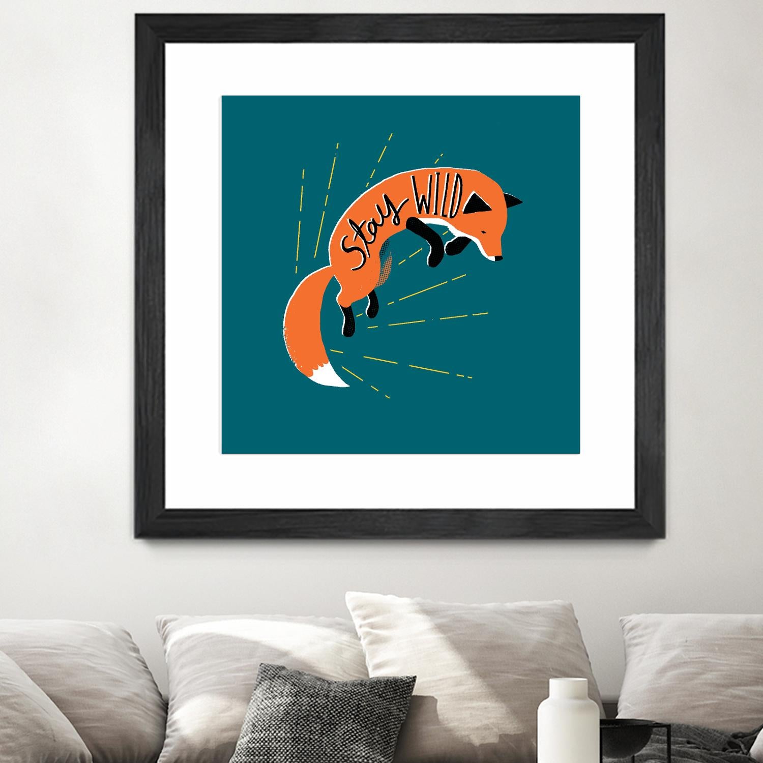 Stay Wild by Michael Buxton on GIANT ART - multicolor urban/pop surrealism; animals; inspirational