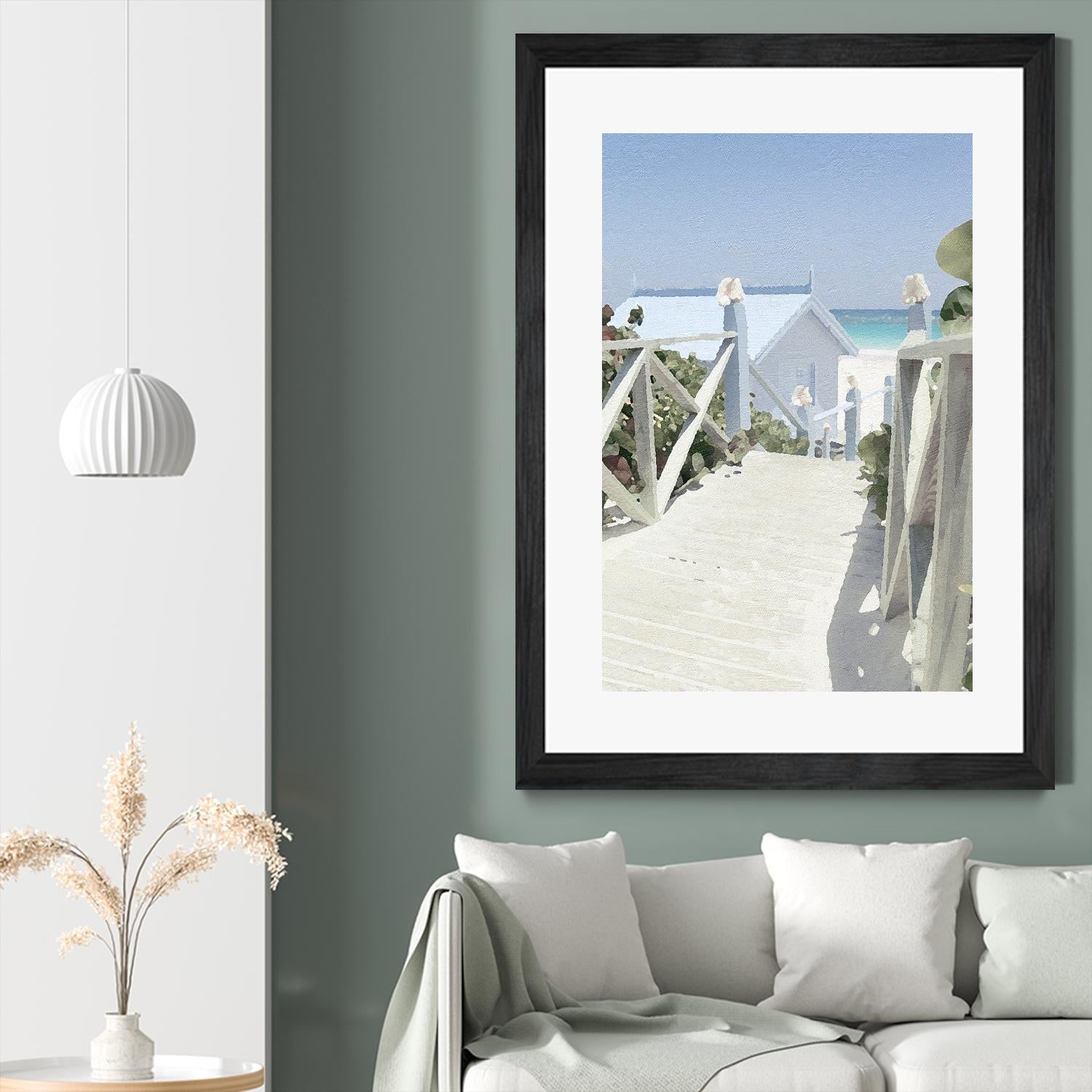 Noon Shadows by Noah Bay on GIANT ART - multi coastal, landscapes, beaches, ocean