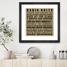 Cabin Rules by Jim Baldwin on GIANT ART - multicolor inspirational