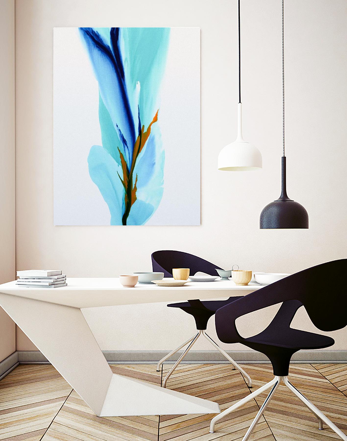 Springs Calling Card by Patricia Coulter on GIANT ART - blue abstract