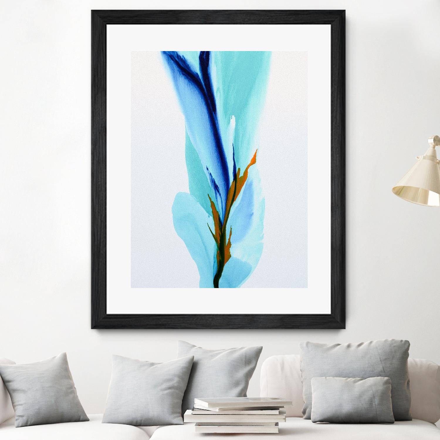 Springs Calling Card by Patricia Coulter on GIANT ART - blue abstract