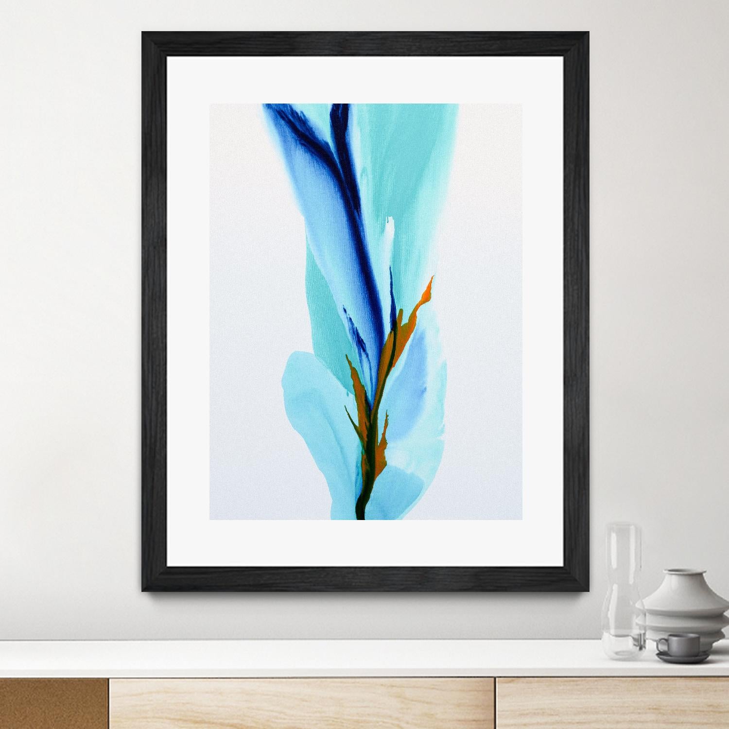 Springs Calling Card by Patricia Coulter on GIANT ART - blue abstract