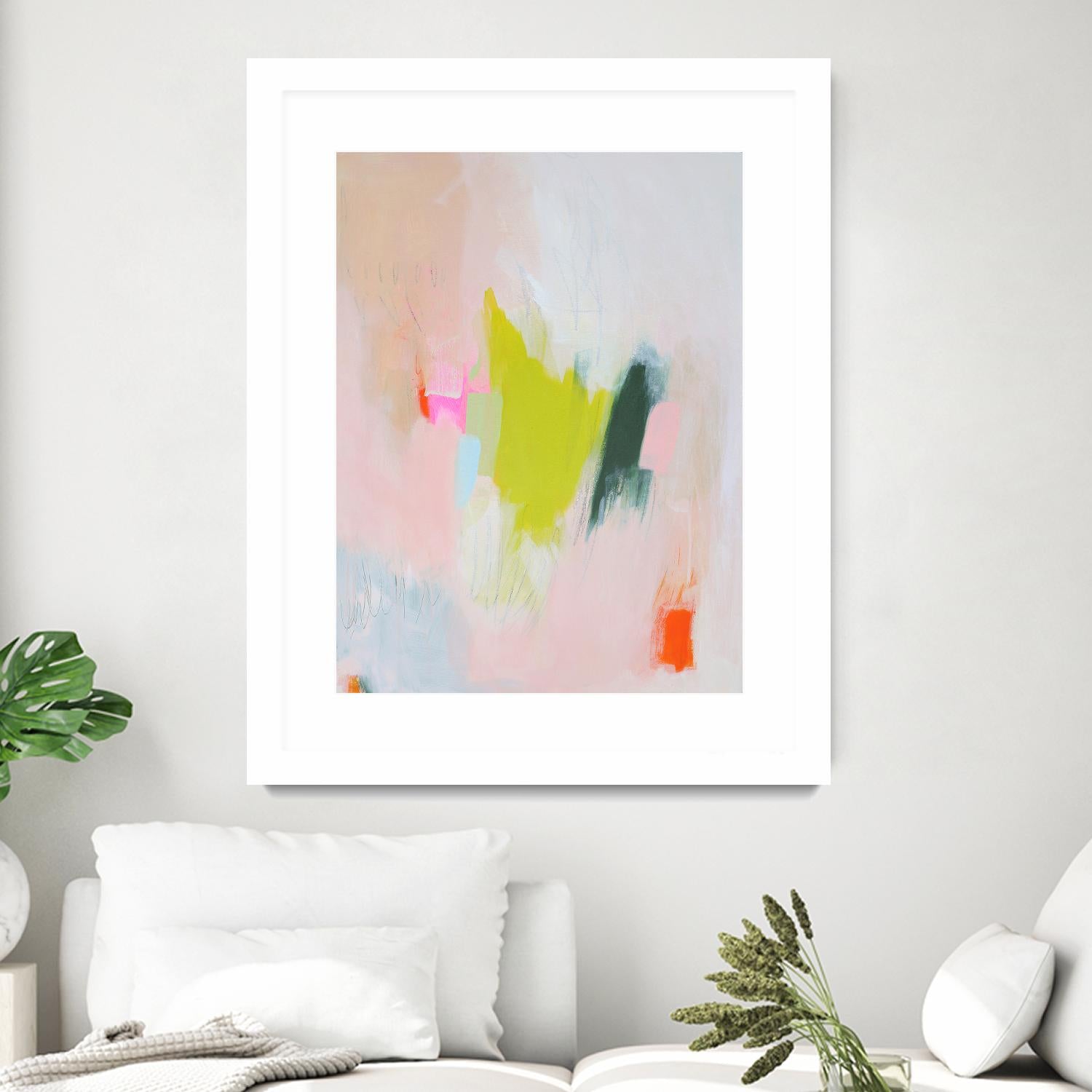 Lucia by Melissa Donoho on GIANT ART - pink abstracts, contemporary