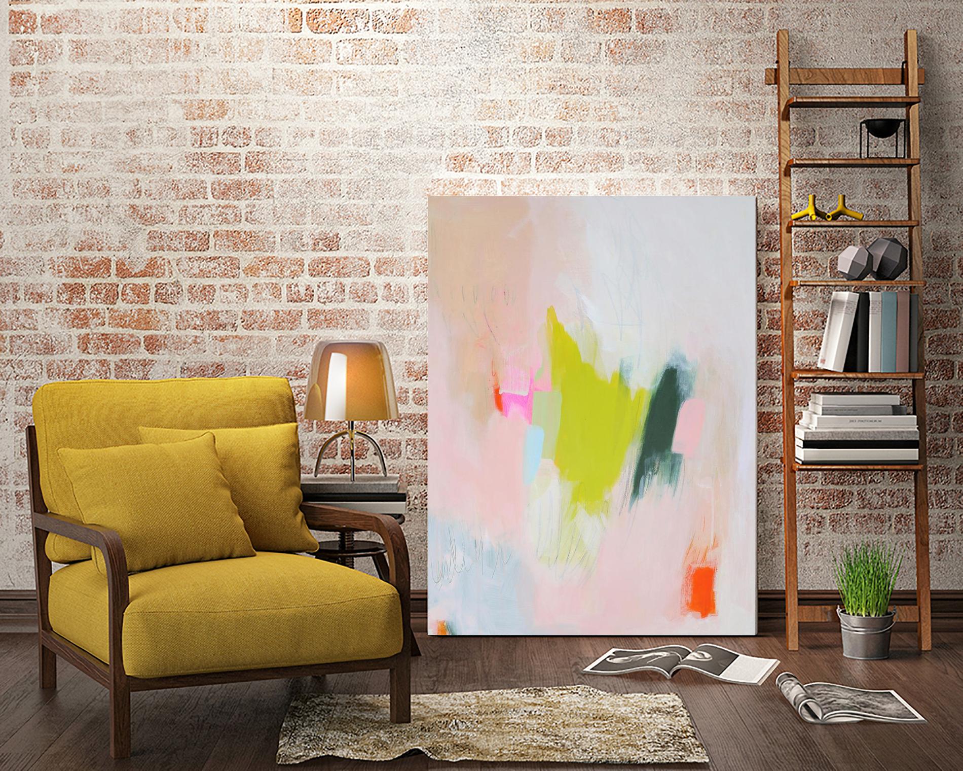 Lucia by Melissa Donoho on GIANT ART - pink abstracts, contemporary